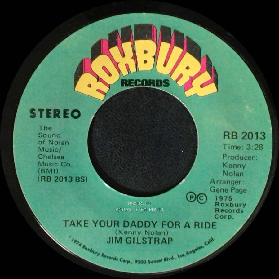 Jim Gilstrap - Take Your Daddy For A Ride / House Of Strangers side A