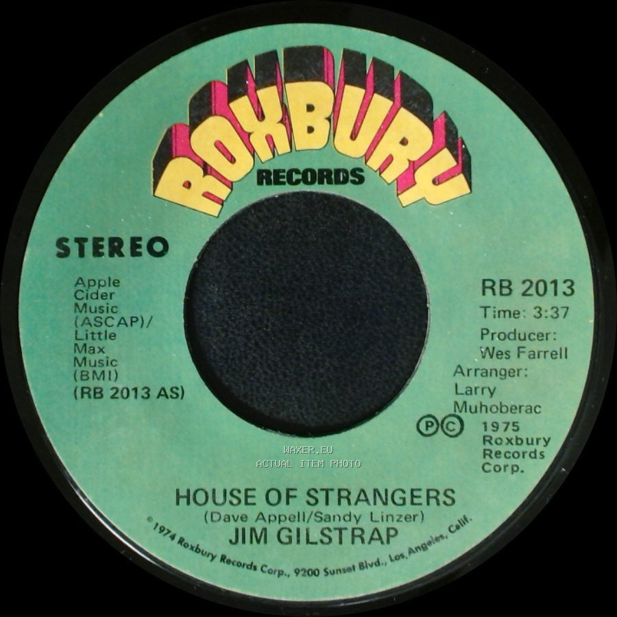 Jim Gilstrap - Take Your Daddy For A Ride / House Of Strangers side A