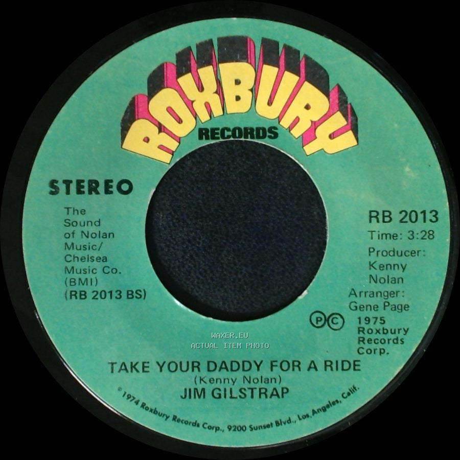 Jim Gilstrap - Take Your Daddy For A Ride / House Of Strangers side B