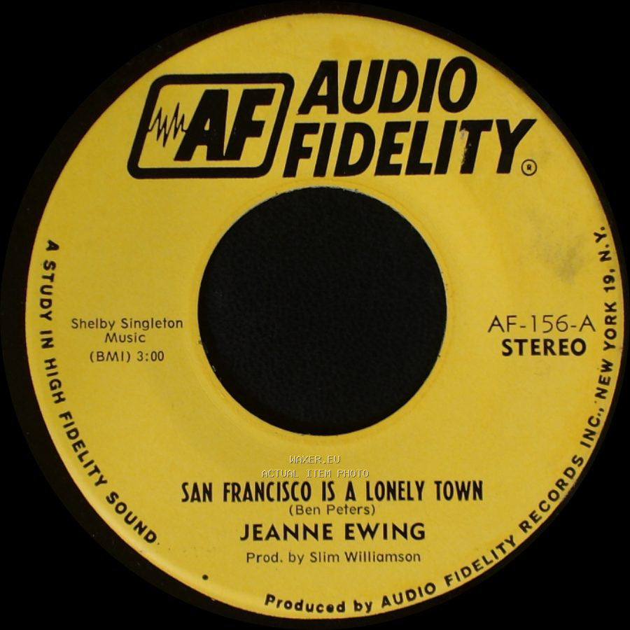 Jeanne Ewing - San Francisco Is A Lonely Town / San Francisco Is A Lonely Town side A