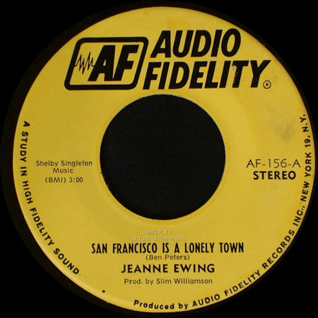 Jeanne Ewing - San Francisco Is A Lonely Town / San Francisco Is A Lonely Town side B