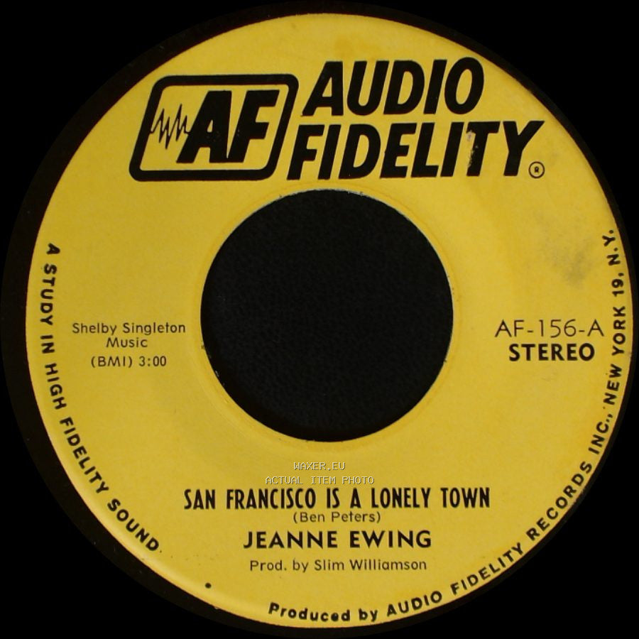 Jeanne Ewing - San Francisco Is A Lonely Town / San Francisco Is A Lonely Town side B