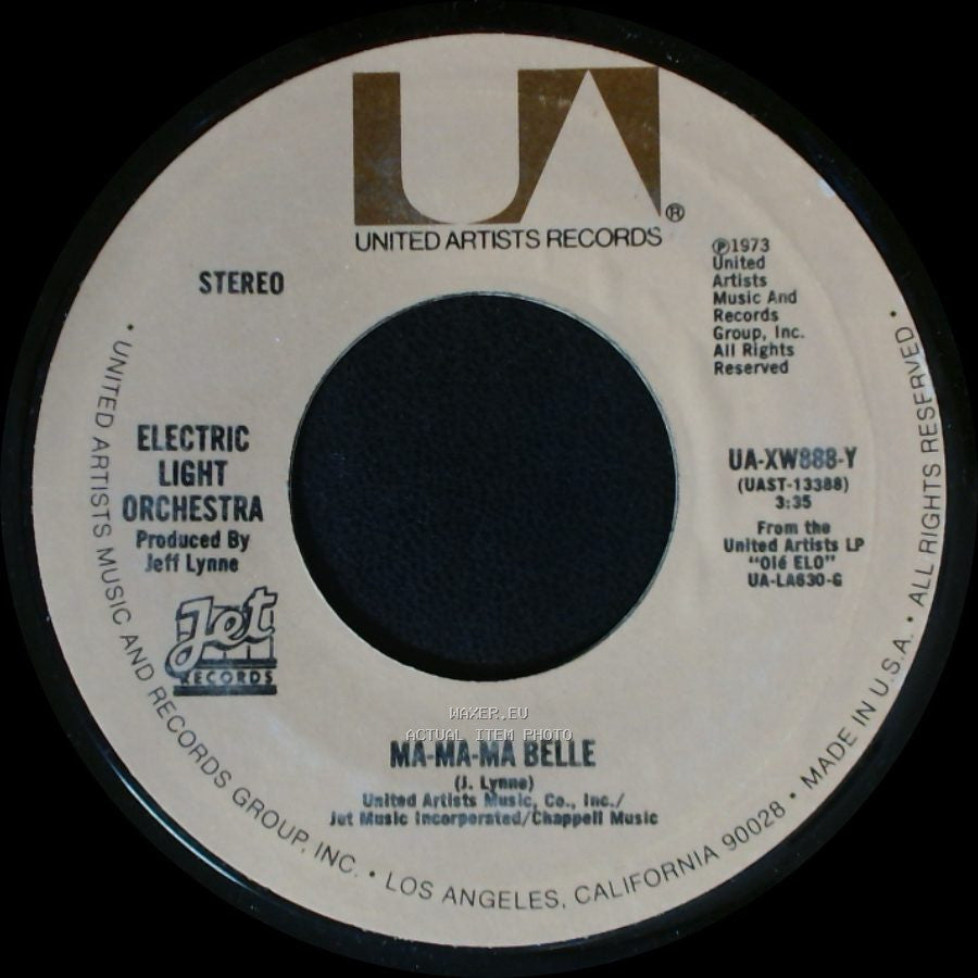 Electric Light Orchestra - Ma-Ma-Ma Belle / Livin' Thing side A