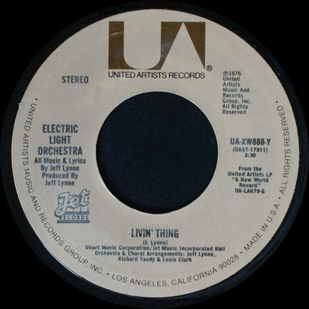Electric Light Orchestra - Ma-Ma-Ma Belle / Livin' Thing side B