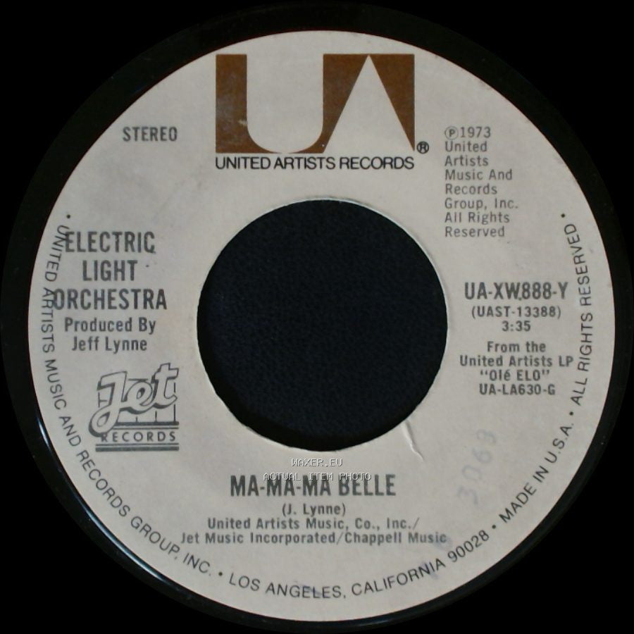 Electric Light Orchestra - Ma-Ma-Ma Belle / Livin' Thing side B