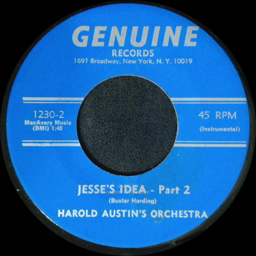 Harold Austin's Orchestra - Jesse's Idea - Part 1 / Jesse's Idea - Part 2 side B