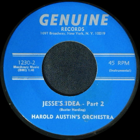 Harold Austin's Orchestra - Jesse's Idea - Part 1 / Jesse's Idea - Part 2 side B