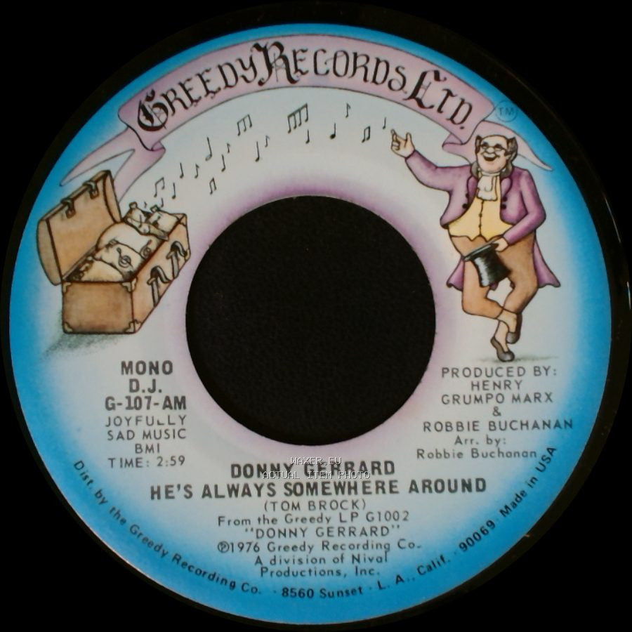 Donny Gerrard - He's Always Somewhere Around / He's Always Somewhere Around side A