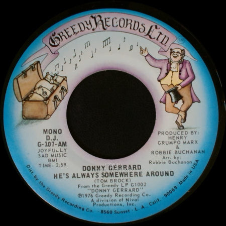 Donny Gerrard - He's Always Somewhere Around / He's Always Somewhere Around side A