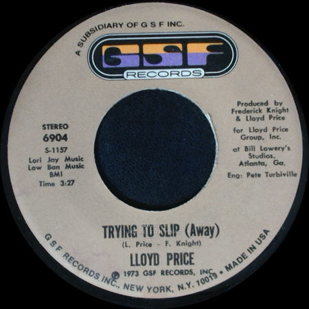 Lloyd Price - Trying To Slip (Away) / They Get Down side A