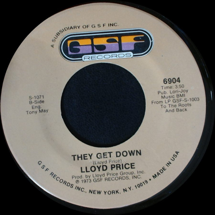 Lloyd Price - Trying To Slip (Away) / They Get Down side B