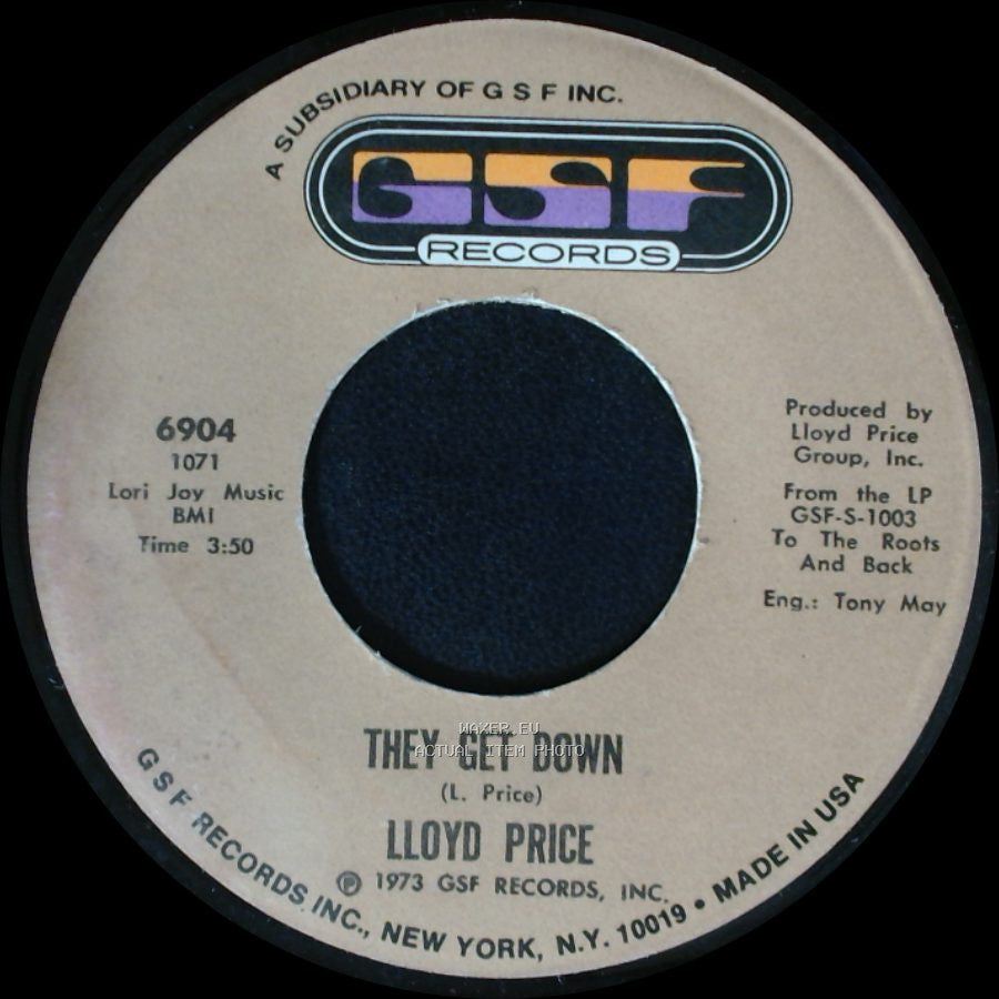 Lloyd Price - Trying To Slip (Away) / They Get Down side A