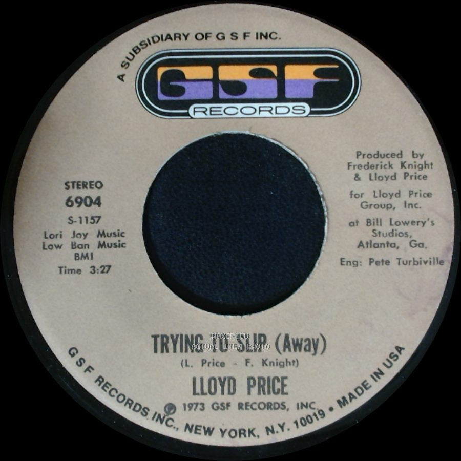 Lloyd Price - Trying To Slip (Away) / They Get Down side B