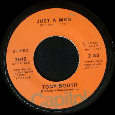 Tony Booth - When A Man Loves A Woman (The Way That I Love You) / Just A Man side B
