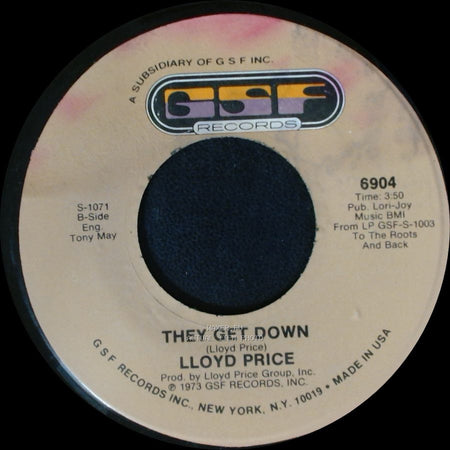 Lloyd Price - Trying To Slip (Away) / They Get Down side A