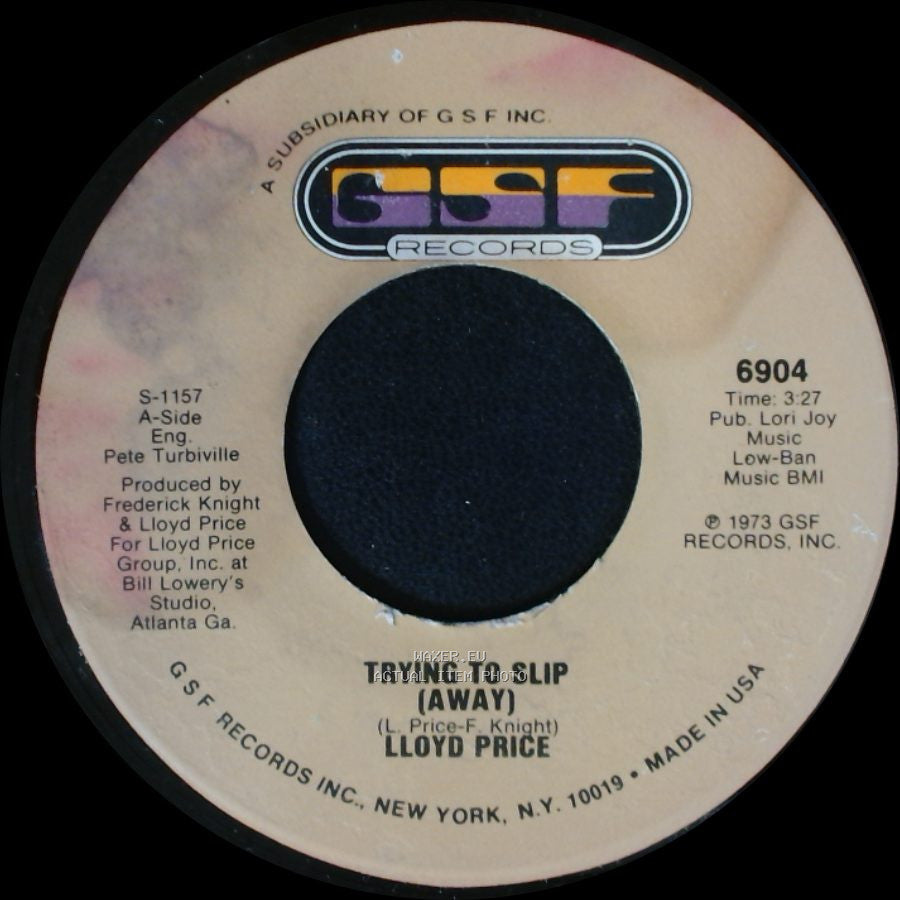 Lloyd Price - Trying To Slip (Away) / They Get Down side B