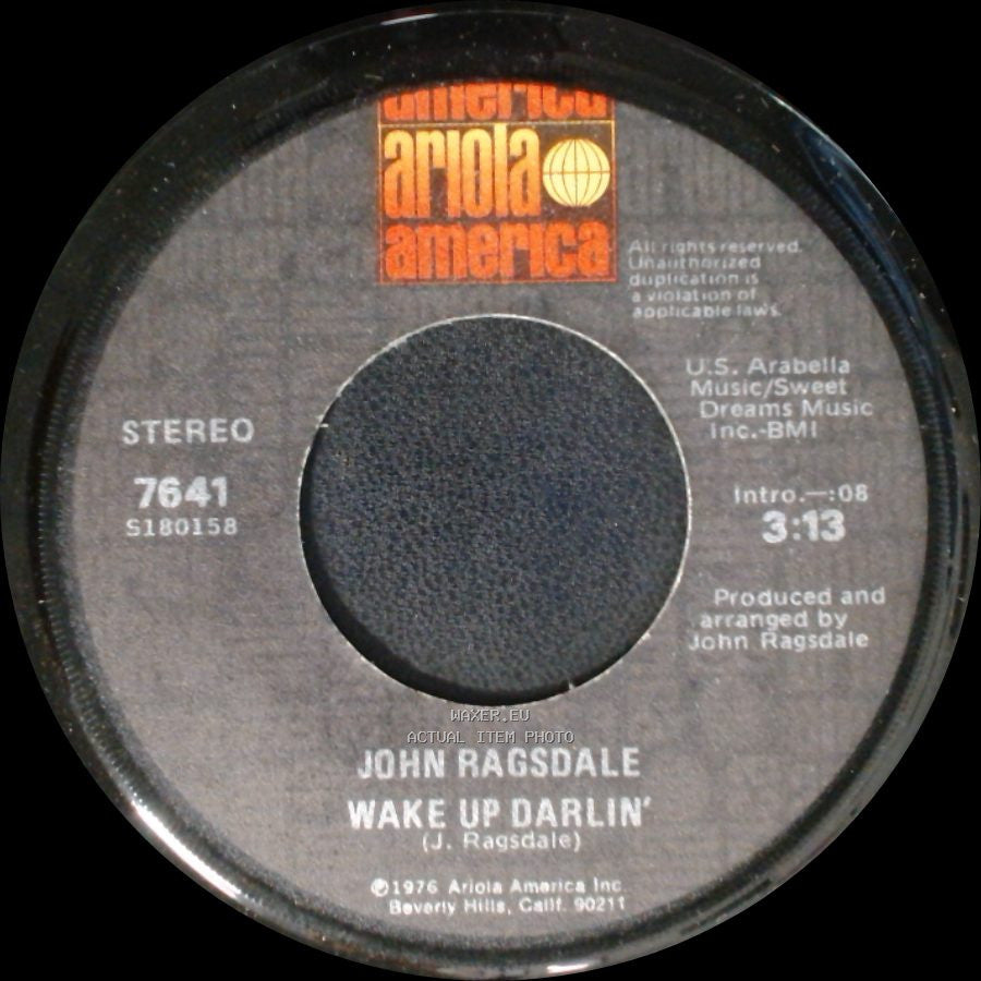 John Ragsdale - Head On Collision / Wake Up Darlin' side B