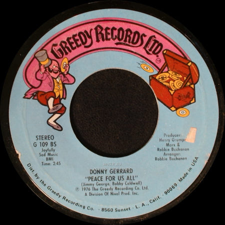 Donny Gerrard - Peace For Us All / Stay Awhile With Me side A
