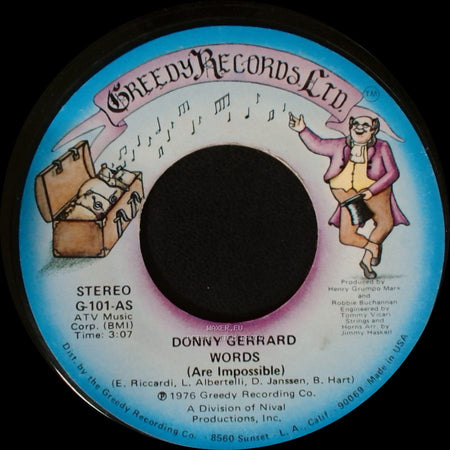 Donny Gerrard - Stand Up / Words (Are Impossible) side B