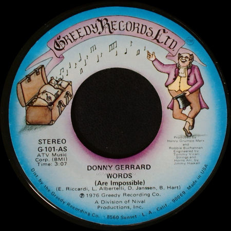 Donny Gerrard - Stand Up / Words (Are Impossible) side B