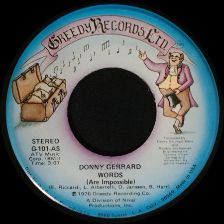 Donny Gerrard - Stand Up / Words (Are Impossible) side B