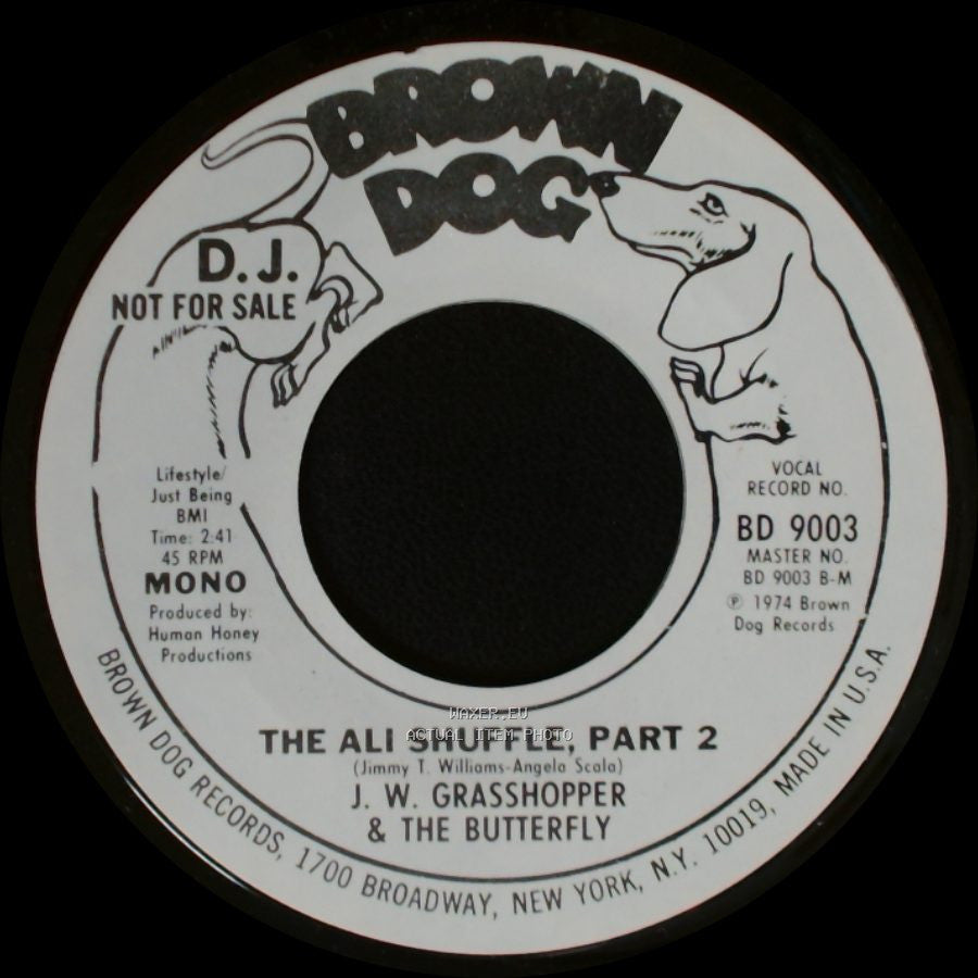 J. W. Grasshopper & The Butterfly - The Ali Shuffle, Part 1 / The Ali Shuffle, Part 2 side B