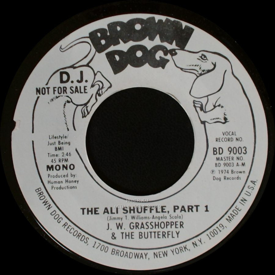 J. W. Grasshopper & The Butterfly - The Ali Shuffle, Part 1 / The Ali Shuffle, Part 2 side A