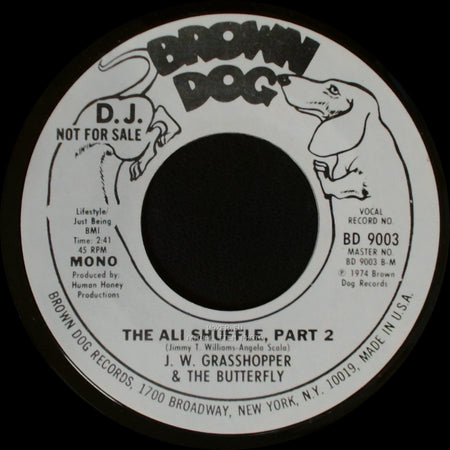 J. W. Grasshopper & The Butterfly - The Ali Shuffle, Part 1 / The Ali Shuffle, Part 2 side B