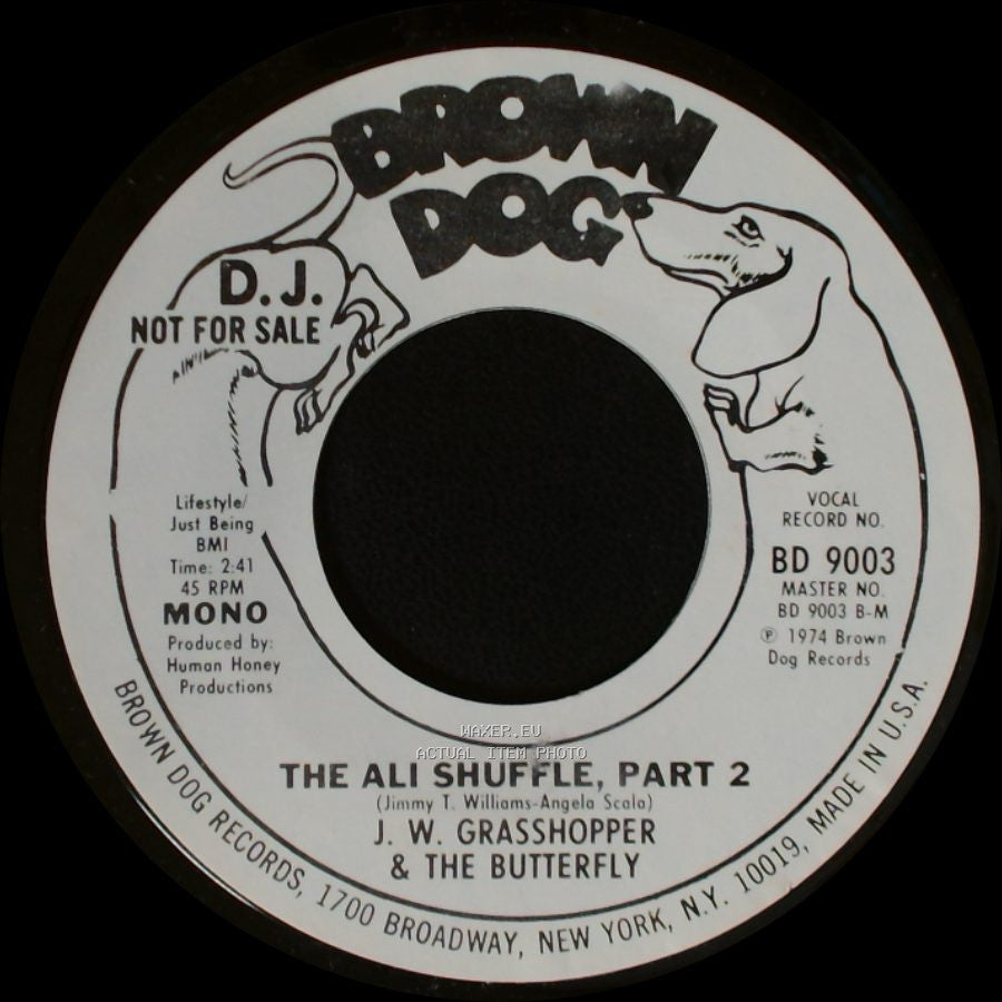 J. W. Grasshopper & The Butterfly - The Ali Shuffle, Part 1 / The Ali Shuffle, Part 2 side B