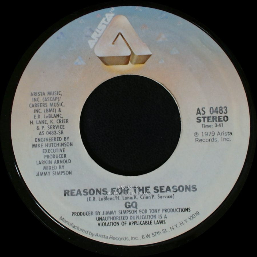 Gq - Reasons For The Seasons / Standing Ovation side A