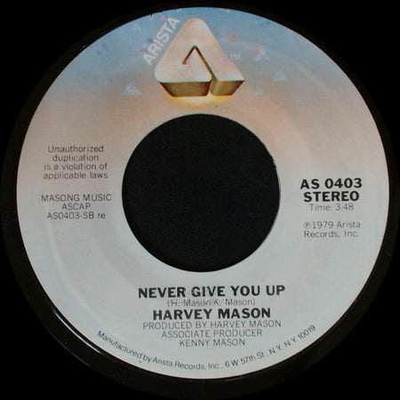 Harvey Mason - Groovin' You / Never Give You Up side B