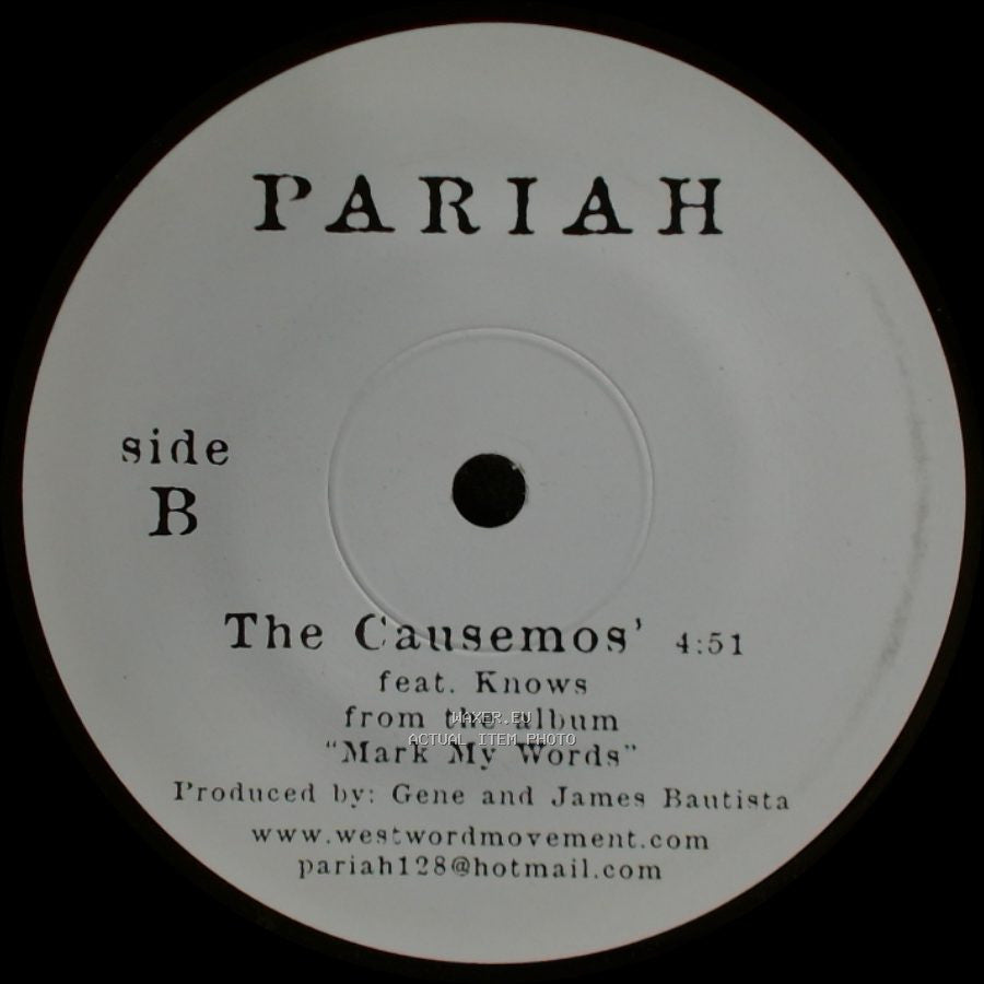 Pariah - Maximum Reaction / The Causemos' Feat. Knows side B