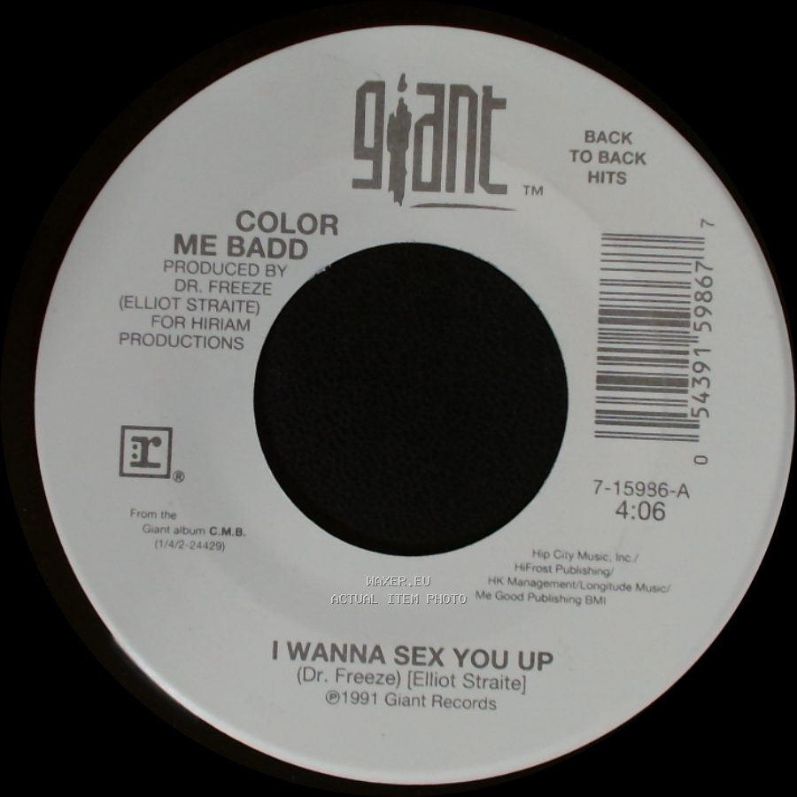 Color Me Badd - I Wanna Sex You Up / Thinkin' Back side A