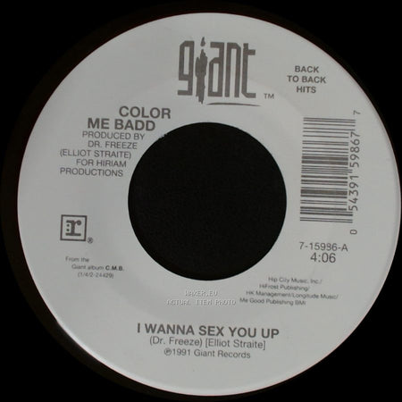 Color Me Badd - I Wanna Sex You Up / Thinkin' Back side A