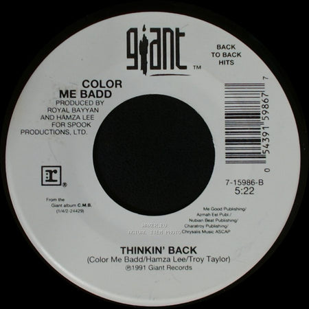 Color Me Badd - I Wanna Sex You Up / Thinkin' Back side B