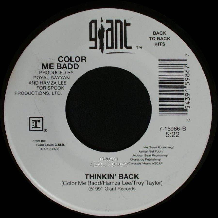 Color Me Badd - I Wanna Sex You Up / Thinkin' Back side B