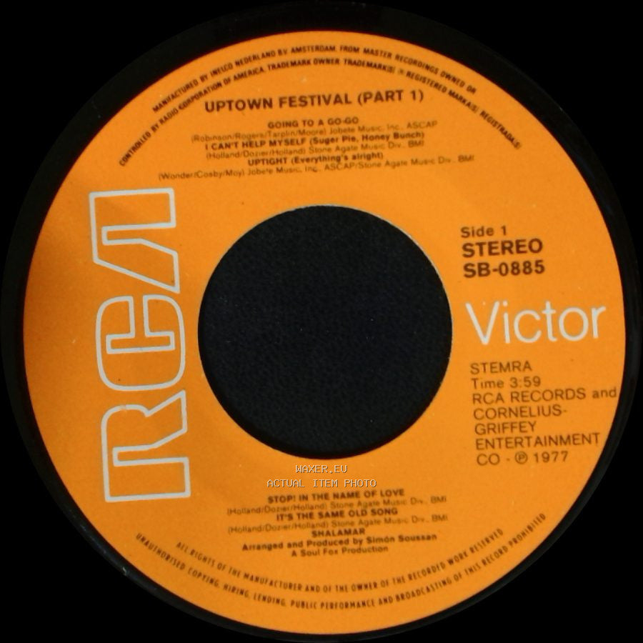 Shalamar - Uptown Festival (Part 1) / Uptown Festival (Part 2) side A