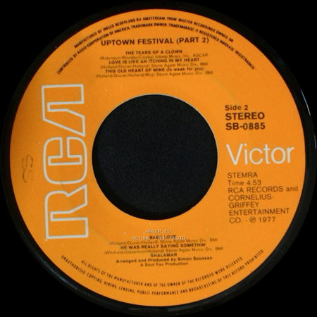 Shalamar - Uptown Festival (Part 1) / Uptown Festival (Part 2) side B