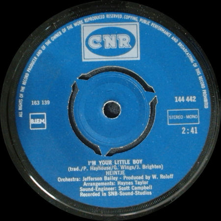 Heintje - I'm Your Little Boy / Two Little Stars side A
