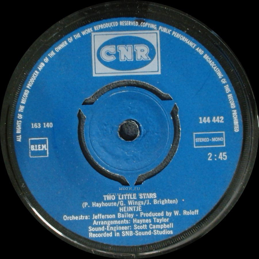 Heintje - I'm Your Little Boy / Two Little Stars side B