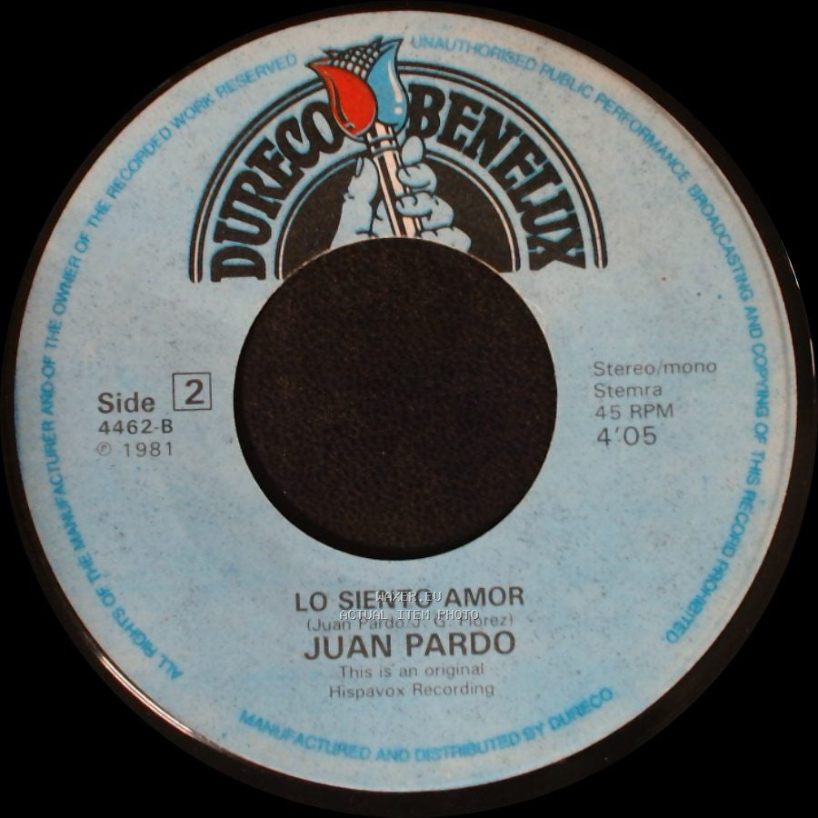 Juan Pardo - No Me Hables / Lo Siento Amor side B