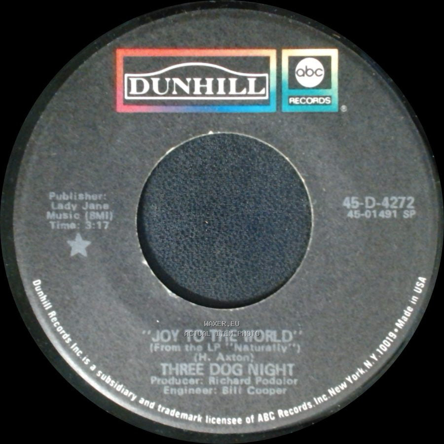 Three Dog Night - Joy To The World / I Can Hear You Calling side A