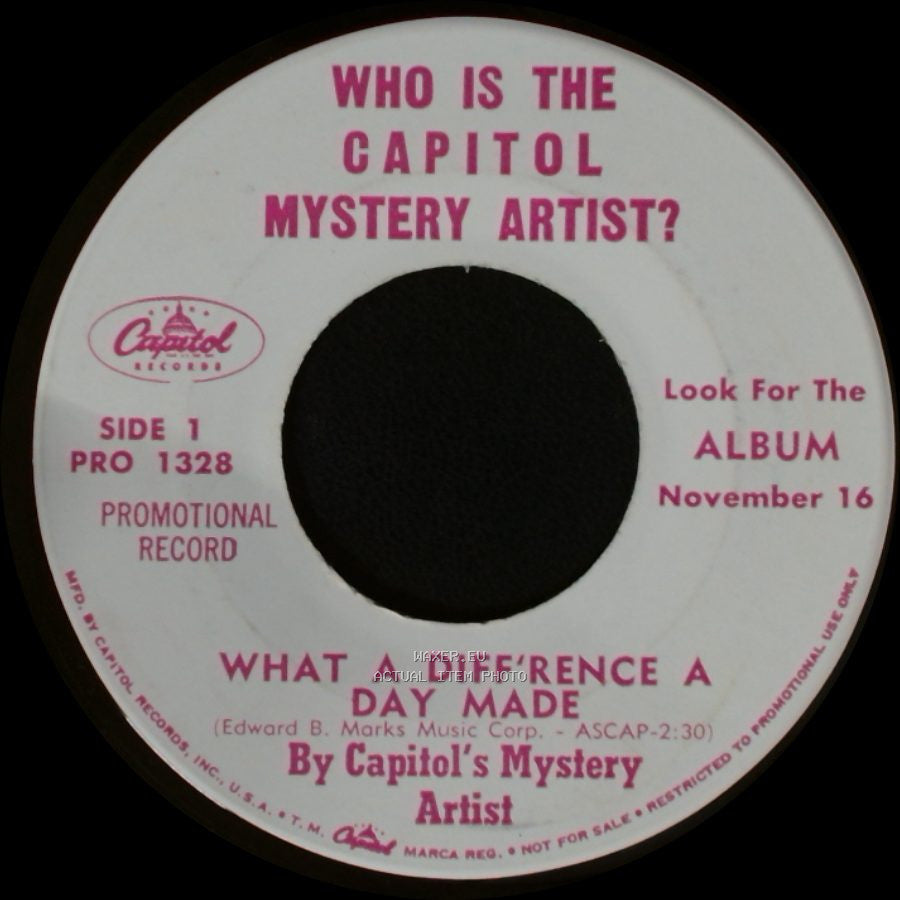 Capitol's Mystery Artist - What A Diff'rence A Day Made / Give Me The Simple Life side A