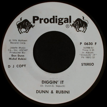 Dunn & Rubini - Diggin' It / Diggin' It side A