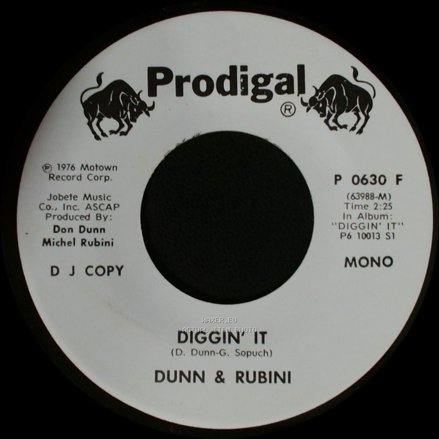 Dunn & Rubini - Diggin' It / Diggin' It side B