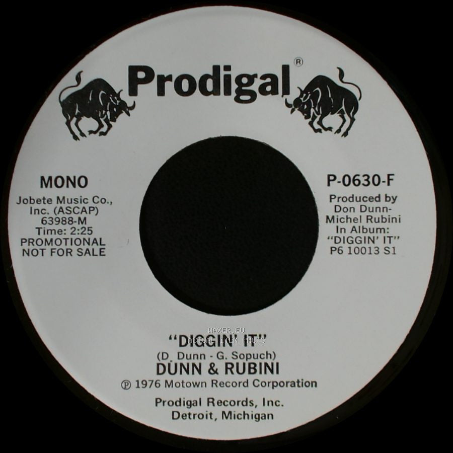 Dunn & Rubini - Diggin' It / Diggin' It side A