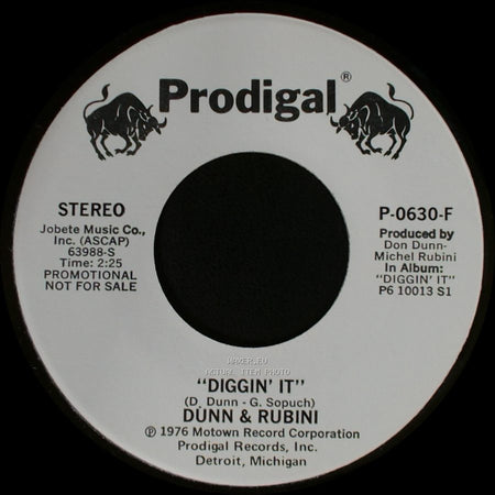 Dunn & Rubini - Diggin' It / Diggin' It side B