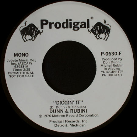 Dunn & Rubini - Diggin' It / Diggin' It side B