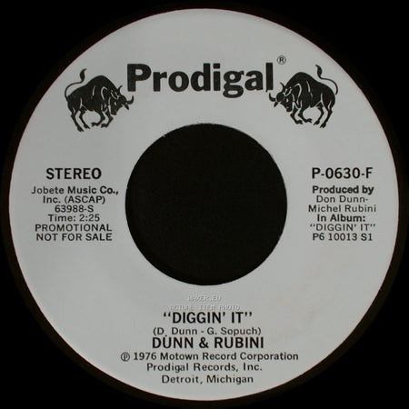 Dunn & Rubini - Diggin' It / Diggin' It side A