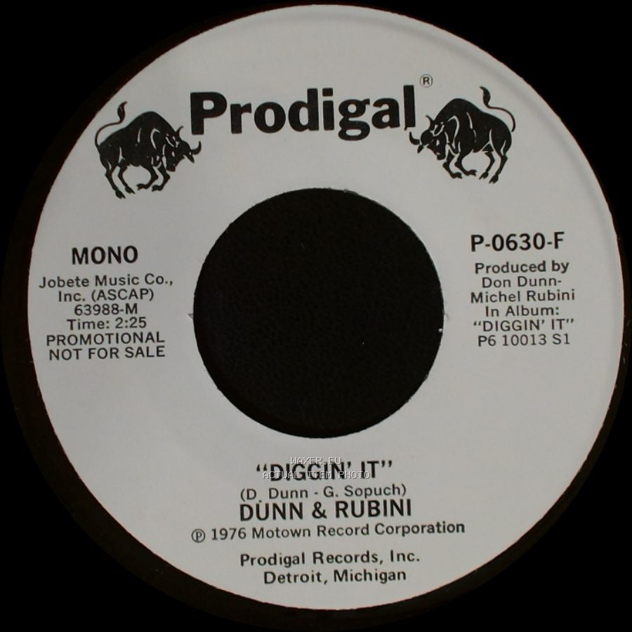 Dunn & Rubini - Diggin' It / Diggin' It side B